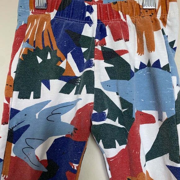Zara 2-3T Animal Dinosaur multi color print legging - Picture 3 of 5
